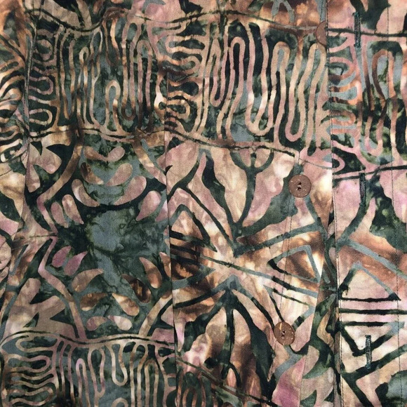 Tribal Hawaiian Shirt Tall Men’s L Casual Basic Options Excellent Condition - Picture 2 of 5